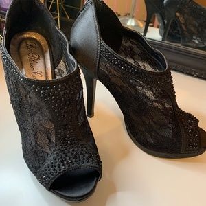 De Blossom Collection Stiletto Open Toe Heels